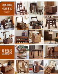 矮凳实木靠背凳家用茶几小椅子凳子吃饭餐椅防滑矮软座皮凳小板凳