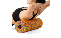 Expanded Polypropylene Foam Roller High Density Muscle Relief Cylinder Speckled for Athletes, Yogis, Back Massage, Home Gym