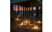 19 Mm Canopy Pole 2.3 M 4-Section Pole Segmented Outdoor Support Straight