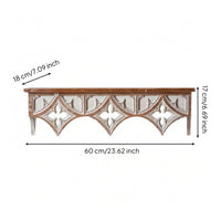 Openwork Ornate Wall Ledge Artisanal Look Carved Wall Shelf Easy to Install French Country Shelf Space Saving