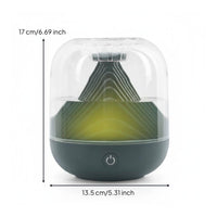 Wireless Rechargeable Mist Humidifier 700ml Water Capacity Portable Desktop Humidifier Ambient Lighting for Home, Bedroom, Office