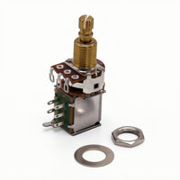 500k A500K Potentiometer Compact Guitar Pot with Push-Pull Switch Smooth Push-Pull Guitar Pot Slim Design for Guitarists, Luthier