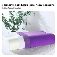 Slow Rebound Memory Foam Pillow Retains Shape Cervical Support Pillow High Elasticity for Adults, Students, Beauty Salon, Dormitory, Bedroom