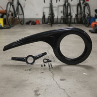 Chain Guard with Mounting Circle Curved Bike Chain Cover Protector Blocking for Cyclists, Commuters, Mountain Bikes, Commuting