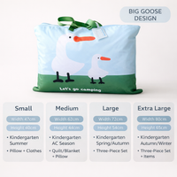 Oxford Cloth Quilt Storage Bag Large for Travel, Heavy-Duty Tote Bag with Zipper for Bedding Clothes, Home Storage Organizer for Students Dorm Room