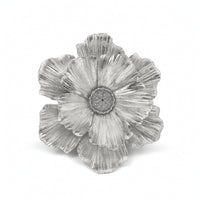 Flower Wall Decor 3D Resin Flower Plaque Floral Wall Accent Dimensional Sculpted for Living Room, Entryway