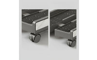 Ventilated Computer Case Stand with Wheels Slim PC Stand with Wheels Swivel Mobile Computer Processing Unit Holder Stable for Gamers