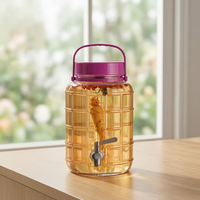 Glass Fermentation Jar with Spigot for Wine, Fruit, and Pickles