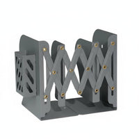 Foldable Expandable Bookend Space-Saving Desktop Organizer Adjustable Book Holder Multi-Compartment for Students, educators, Readers, book rack, Desk, School, Study Room
