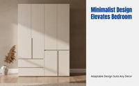 Wardrobe, OSB Board, Multi-Functional Storage, Bedroom, Modern Minimalist, Finished, Hinged Door