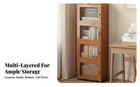 Stable and Sturdy Multi-Tier Standing bookshelf Space-Saving bookshelf adaptable Use Display Rack Modern aesthetic for Book Lovers, Homeowners, Collectors, Living Room, Study, Bedroom, Entryway