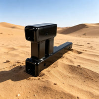 Trailer Hitch Extension Arm Welded Steel Double Coupler Hitch Extension Versatile Double Coupler for Towing
