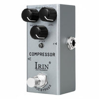 Mini Size Guitar Compressor Pedal Metal Shell Compressor Pedal Sustain Control Music Gear 9V Power Supply for Stage, Studio