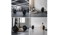 Anti-Slip Barbell Plate Changer with Rubber Handle Handheld Wooden Barbell Jack Easier Lever Premium for Weightlifters