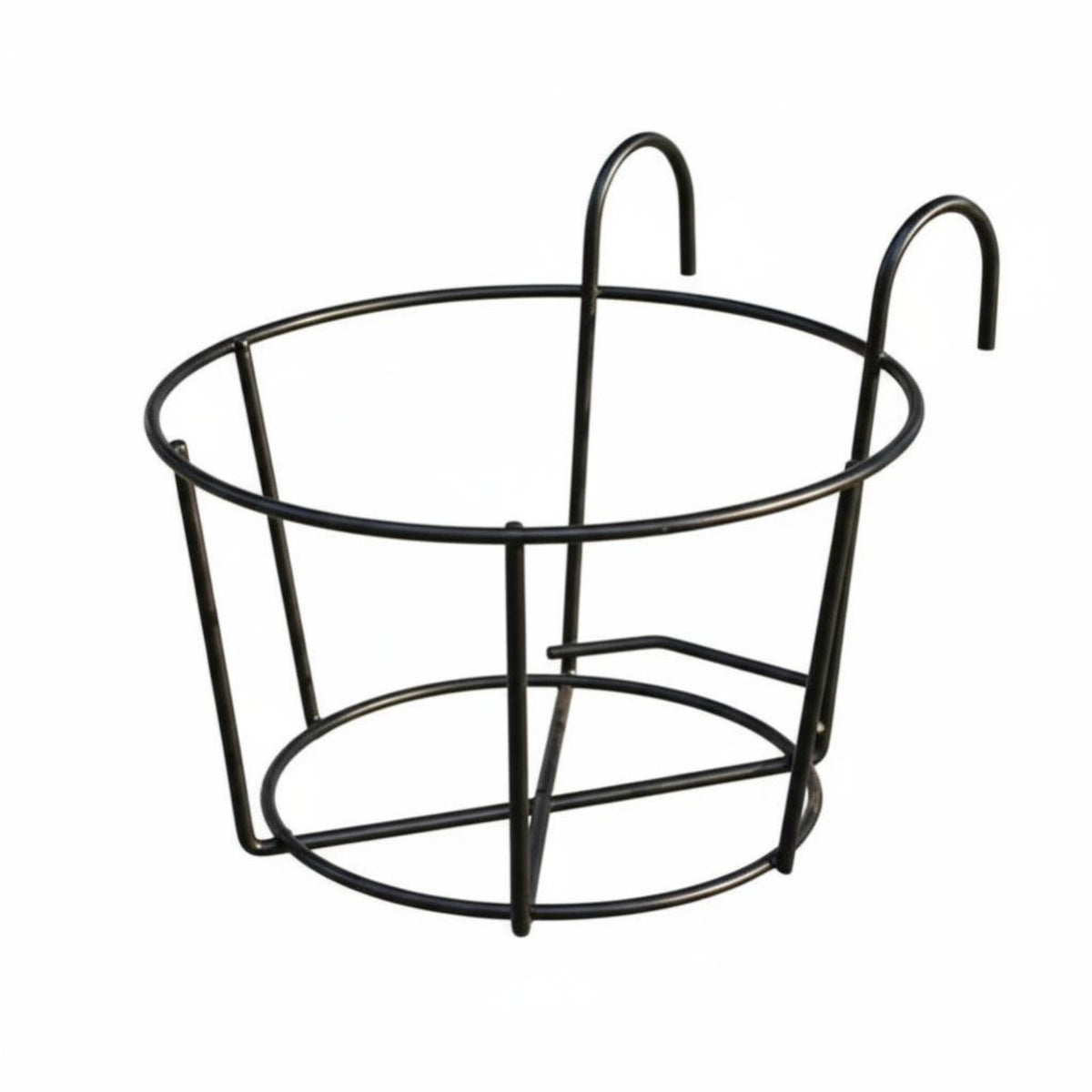 Space-Saving Balcony Pot Hanger Easy Installation over-the Pot Frame Anti-Rust ing Planter Weather-Resistant for Apartment Dwellers, Home Decorators, Homeowners, Fence, Patio, Deck, Porch