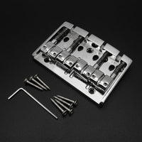 Rectangular Base Plate 4-String Bass Bridge Fixed Metal Bass Bridge
