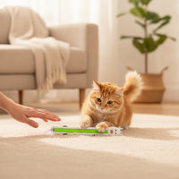 Handsunattended Automatic Cat Toy Motorized Cat Toy with Suction Cup Easy to Install Long-Lasting for Kitten