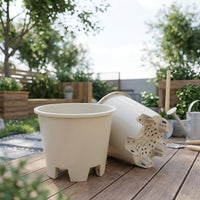 Extra Large Planter and Flower Pots, PP Material Plant Pots for Outdoor Plants, Simple Style Planters for Balcony, Water Saving
