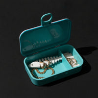 Portable Jewelry Organizer Case Compact Jewelry Organizer with Compartments Portable for Journeyers, Suitcase, Dorm Room