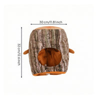 Furry Tree Stump Hat Soft Tree Stump Hat Funny Furry Headpiece for Stage Performances
