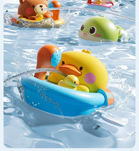 Baby Bath Toy Wind-Up Turtle Set, Plastic, for Infants 0-3 Years