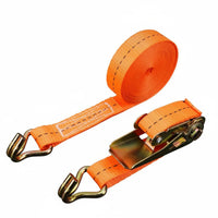 Heavy Duty Ratchet Tie-Down Strap High Load Bearing 1 Inch Strapping Tie Down Wear Resistant for Movers, Warehouse Workers, Hauling, Moving