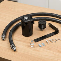 Vehicle Specific Fit Oil Collector Can Easy to Clean PCV Oil Collector Can with Air Filter Breather Canister Kit