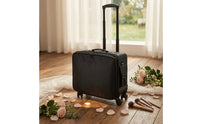 Rolling Makeup Case with Illuminated Mirror Professional Cosmetic Trolley with Illuminated Mirror Portable Rolling Makeup Case for Beauticians