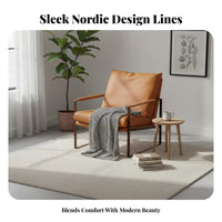 Modern Minimalist Chair Designer Design Single Sofa Chair Light Luxury Modern Armchair for Book Lovers, Homeowners, Living Room, Reception Area