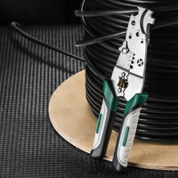 Multifunction Wire Stripping Pliers Versatile Cable Stripping Plier Allall-in-One Wire stripper/crimping Tool Lightweight for Electricians, Electrical Work, Quick Repairs
