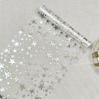 Shimmering Star Mesh Runner Lightweight Transparent Mesh Table Runner Decorative