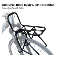Mountain Bike Front Rack Steel Construction Front Bike Frame Luggage Rack Cycling Equipment Sturdy Duty Easy to Install