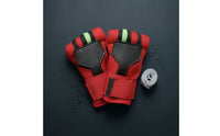 Padded Open-Finger Glove Secure Glove with Wrist Wrap Adjustable Training Gloves Breathable for Boxers