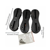 3 Pieces 8-Shaped Fin Slot Fin Plug Easy Installation Fusion Fins Plug Set Impact Resistant Tail Fins Slot for DIY Builders