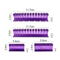 4 Pieces Automotive Glue Pull Tabs Heavy Duty Dent Puller Tabs Transparent Paintless Repair Tool Rigid for Professionals, DIYers