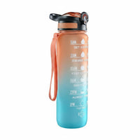 Hinged-Lid Bottle Large Capacity Water Bottle Athletic Water Jug for Sports