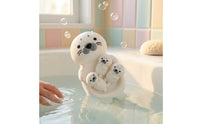 Floating Seal Bath Toy Set Soft Nesting Water Toy Nautical Squeezable Bath Seal Stackable for Toddlers