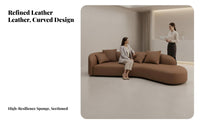 Curved-Shaped Sectional Curved Design Multi-Piece Configurable Sofa Modern design Commercial Furniture for Guests, Reception Area, cosmetics studio, Apartment