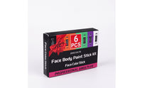 6 Pieces Face and Body Paint Stick Twist-up Face Paint Stick Smooth for Parties