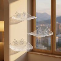 Window Cat Bed and Wall Mounted Cat Bed, Suction Cup Mounting for Indoor Cats, Sunbathing Cat Bed with Frame, 47.5x34x18cm Size