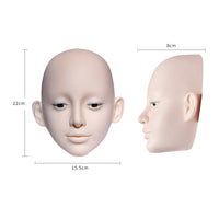 Eyelash Extension Practice Head Soft Gel Eyelash Extension Mannequin Skin-Tone