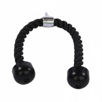 Heavy-Duty Steel Construction Lat Pulldown Bar Attachment Multi-Exercise Tricep Rope 360° Swivel Cable Machine Accessory Non-Slip Grip for Gym-Goers