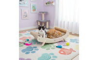 Ergonomic Design Cat Scratching Lounger Stable Structure Pet Supplies for Kittens