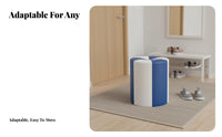 adaptable Small Round Upholstered Pouf Space-Saving Stool Comfortable padding Footstool long-finaling for Children, Families, Entryway, Living Room, Bedroom, Nursery