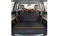 Car Pet Mat with Straps Waterproof Vehicle Cargo Pet Mat Area Protector Padded Cover for Travel
