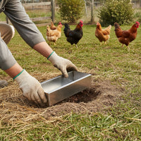 Chicken Feed Trough Easy to Clean Poultry Feeding Trough Rust-Resistant Rectangular Avian Feeder for Farm Yard