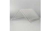 Desk File Organizer Acrylic Desktop File Sorter Triangular Rack with Slots Clear Vinyl Album Storage Transparent for Collectors