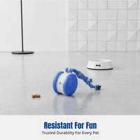 Pet Toy Ball, Durable Chew Toy with Rope, Interactive Bouncing Ball for Cats and Dogs, Random Color