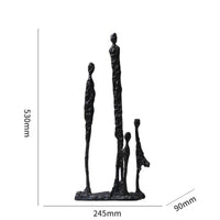 Metal Sculpture Minimalist Abstract Sculpture Contemporary Metal Figurine for Homeowners, Art Collectors, Living Room, Entryway, Shelf