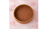 uncoveredTop Round Jewelry Display Tray Lined Interior Velvet Jewelry Tray Segmented Finger Band Holder Holder Dish Decorative for Vanity, Counter